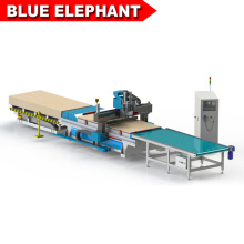 kitchen cabinet door 1325 router cnc wood auto feed production line with CE